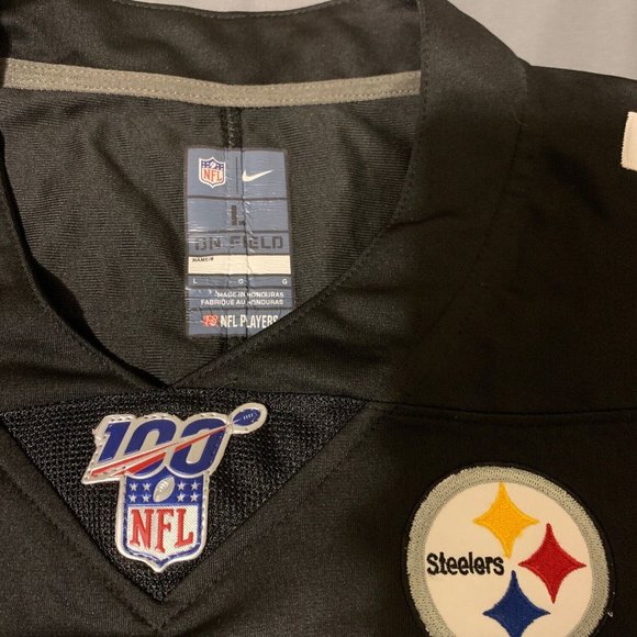 Nike JuJu Smith-Schuster  Steelers NFL on field Home Jersey Mens Size Large RARE - Picture 3 of 3